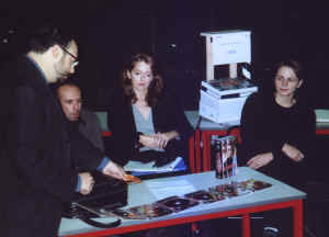De gauche  droite : Alain Carraz, Frdric Le Bihan, Sonia Perez et Diane Pinto (photo C. Delattre)